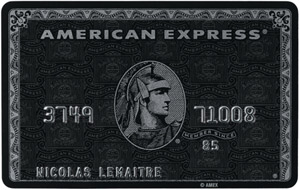 Персональная карточка Центурион American Express Centurion Card