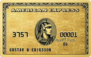 Золотая персональная карточка American Express Gold Card