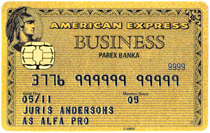 Золотая кредитная карта бизнес American Express Business Gold