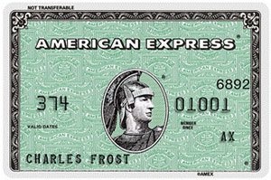 Зеленая персональная карточка American Express Personal Card